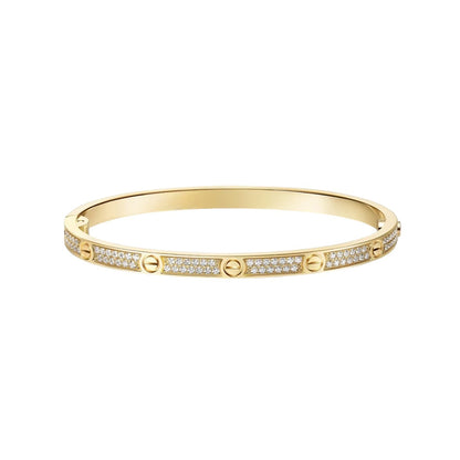 [Camiery] JUSTE Diamond & LOVE Diamond Bracelet Stack Set