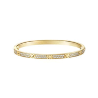 [Camiery] JUSTE Diamond & LOVE Diamond-Paved Bracelet Stack Set