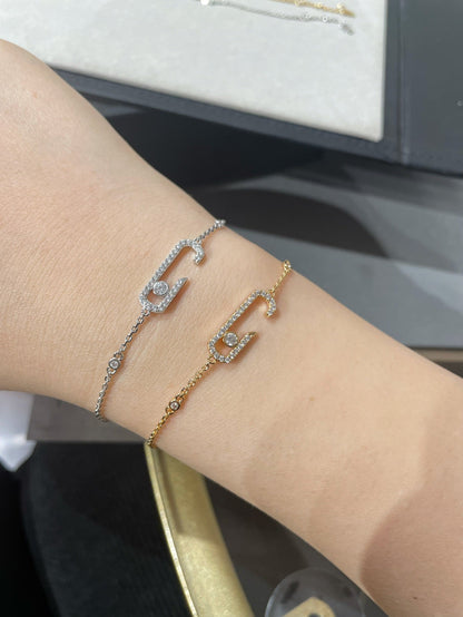 [Camiery] LOVE & JUSTE Baby Move Diamond Bracelet Stack Set