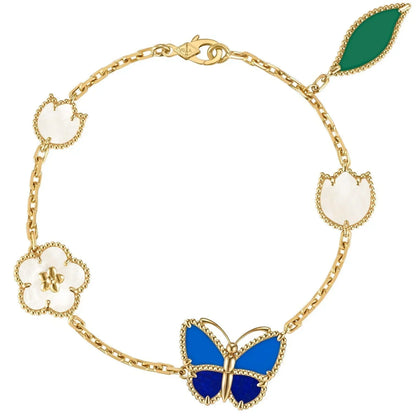 [Camiery] Lucky Spring Butterfly 5-Motif & LOVE Unlimited Bracelet Stack Set