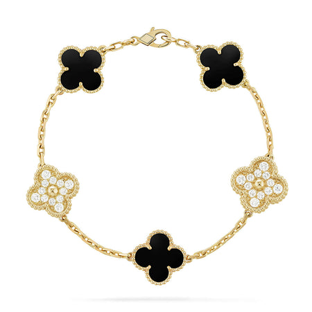 [Camiery]Clover & Clash Bracelet 3-Piece Stack set