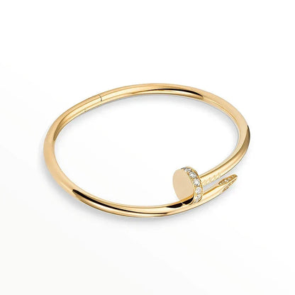 [Camiery] Clover & Love & Juste 3-Piece Gold Bracelet Stack Set