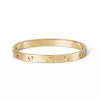 [Camiery] LOVE  Classic & Diamond-Paved Bracelet Stack Set