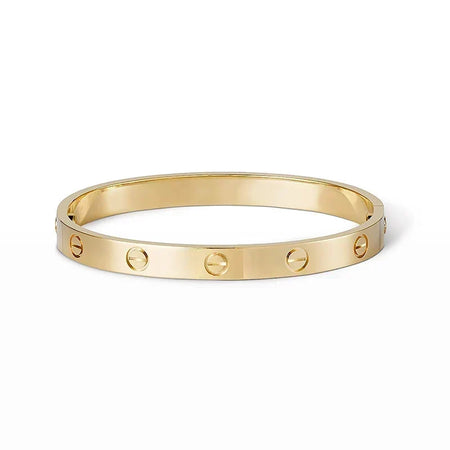 [Camiery] LOVE  Classic & Diamond-Paved Bracelet Stack Set