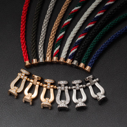 [Camiery]FORCE LARGE HORSESHOE FULL DIAMOND BRACELET GOLD