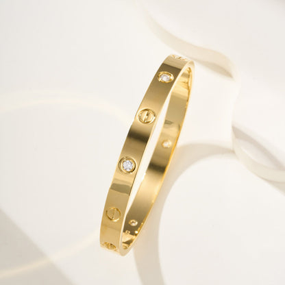 [Camiery] LOVE Classic & JUSTE Diamond Bracelet Stack Set