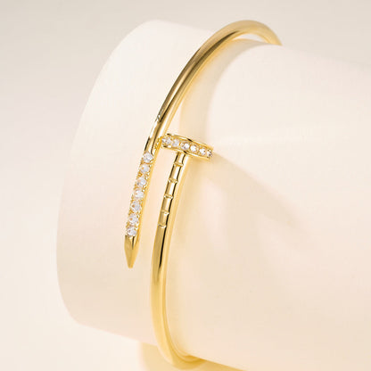[Camiery] JUSTE Diamond & LOVE Diamond Bracelet Stack Set