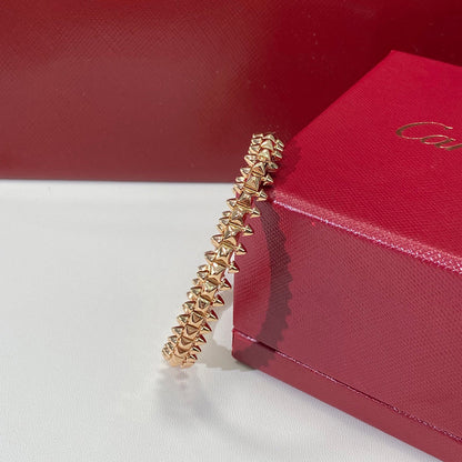 [Camiery] CLASH & Clover Laser 5-Motif & LOVE Brushed Bracelet Stack Set