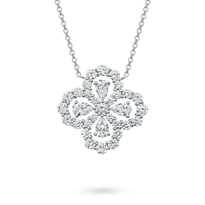 [Camiery]LOOP NECKLACE FULL MOTIF DIAMOND 16MM MULTIPLE COLORS