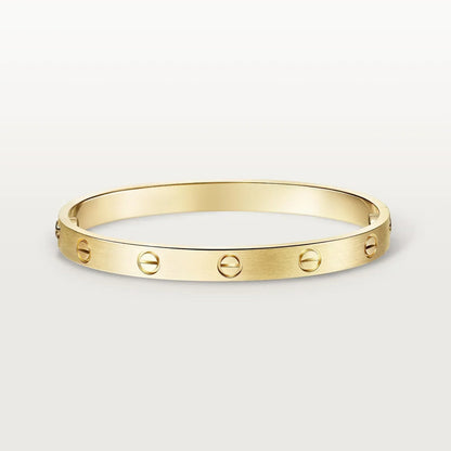 [Camiery] CLASH & Clover Laser 5-Motif & LOVE Brushed Bracelet Stack Set