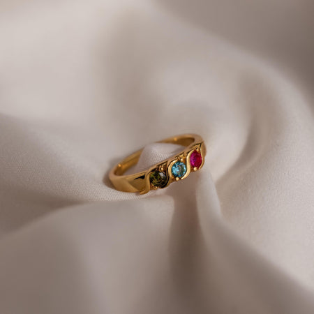 Vintage Multiple Birthstone Ring
