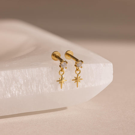 Diamond Star Flatback Studs