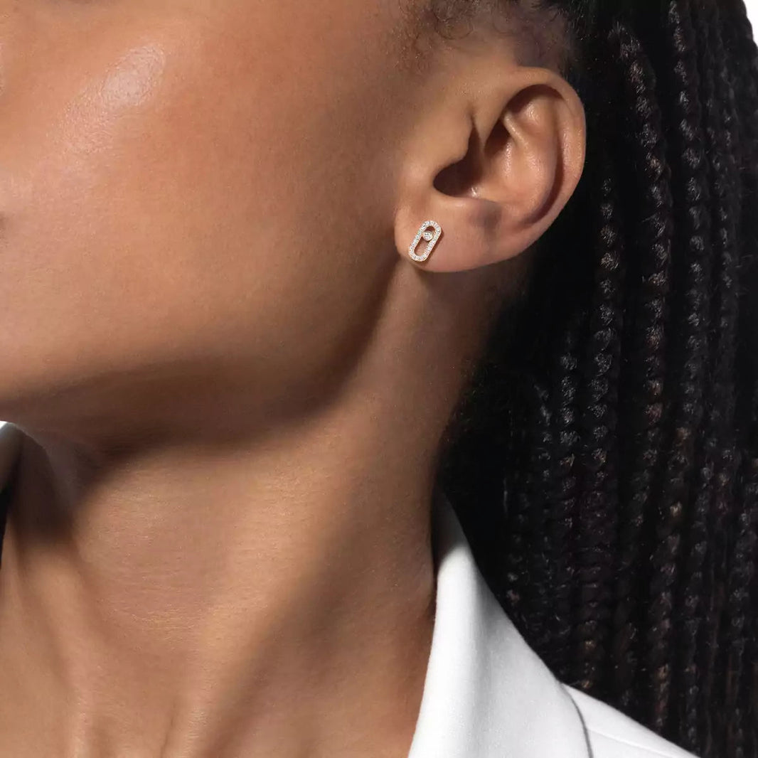 [Camiery]Move Uno Diamond Earrings