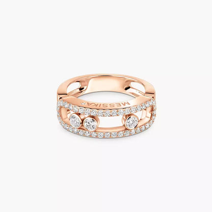 [Camiery] Move Gold Diamond Pave_ Ring