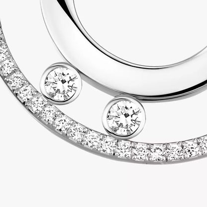 [Camiery]Move Romane Small Diamond Hoop Earrings