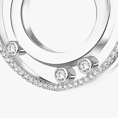 [Camiery]Move Romane Small Diamond Hoop Earrings