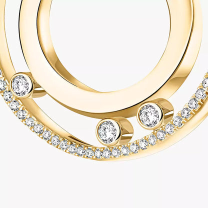[Camiery]Move Romane Small Diamond Hoop Earrings