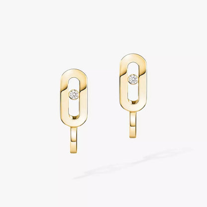[Camiery]Diamond Mini Hoop Earrings Move Classique