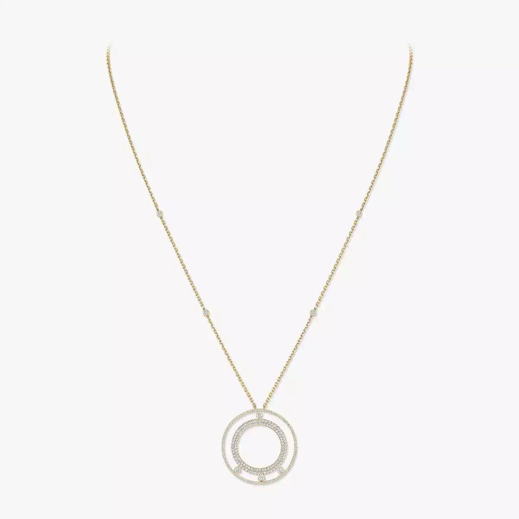 [Camiery]Move Romane Long Pave_-Set Diamond Necklace